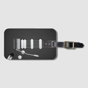 Para Maletas Etiqueta de equipaje de guitarra