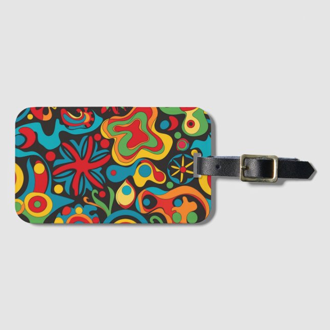 Para Maletas Etiqueta de equipaje de Hippie (Anverso horizontal)