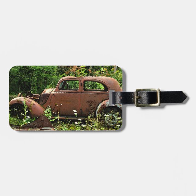 Para Maletas Etiqueta de equipaje de Jalopy (Frente Horizontal)