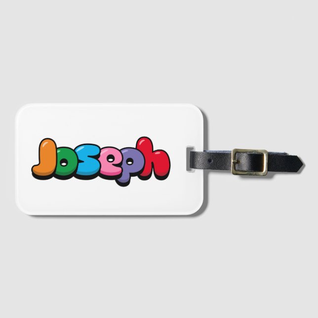Para Maletas Etiqueta de equipaje de Joseph (Anverso horizontal)
