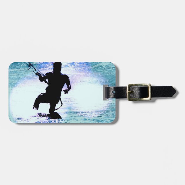 Para Maletas Etiqueta de equipaje de kitesurf (Frente Horizontal)