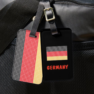Para Maletas Etiqueta de equipaje de la bandera de Alemania