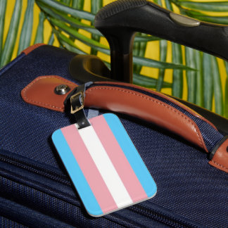 Para Maletas Etiqueta de equipaje de la bandera del Orgullo Tra