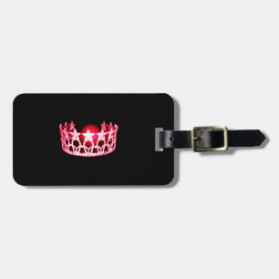 Para Maletas Etiqueta de equipaje de la corona de cerezo roja d