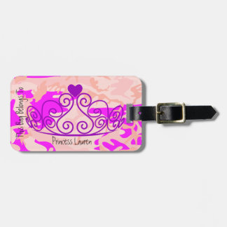 Para Maletas Etiqueta de equipaje de la corona de la princesa d