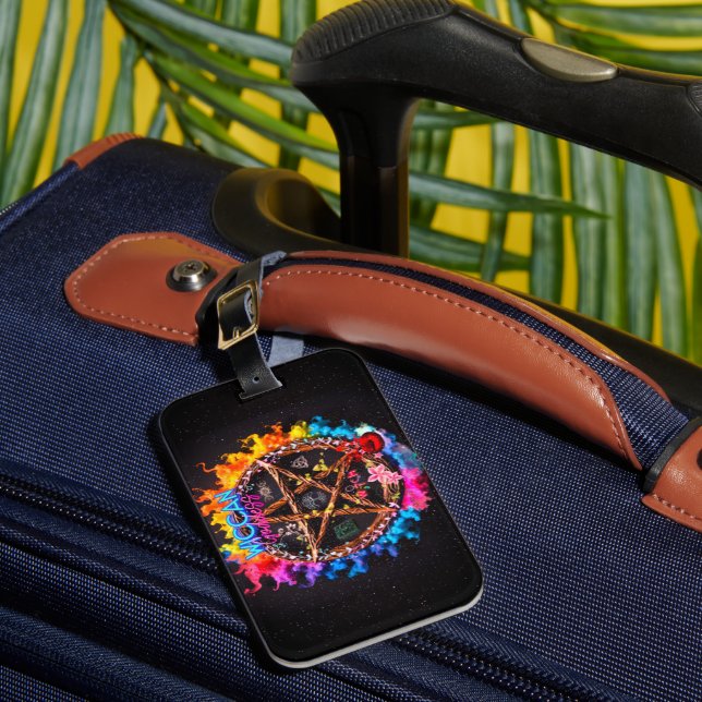 Para Maletas Etiqueta de equipaje de la diosa de Wiccan (Anverso In situ 1)