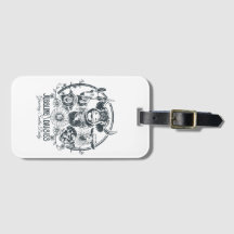 Etiqueta de equipaje de la familia Daisisis Farm