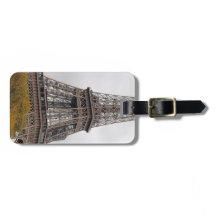 Etiqueta de equipaje de la torre Eiffel de París
