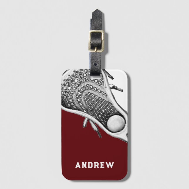 Para Maletas Etiqueta de equipaje de Lacrosse (Anverso vertical)