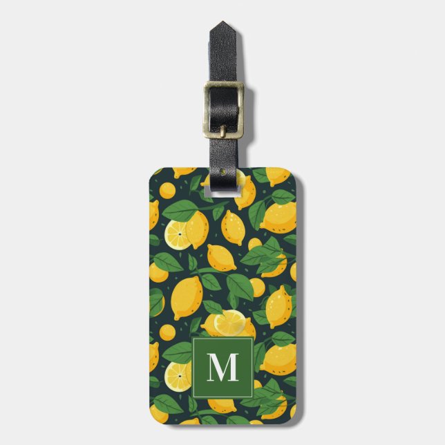 Para Maletas Etiqueta de equipaje de lemones (Frente Vertical)