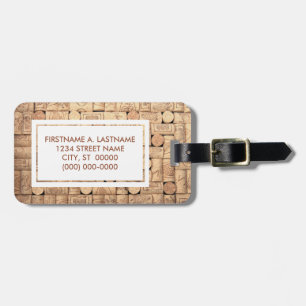 Para Maletas Etiqueta de equipaje de los corchos de vino