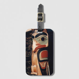 Para Maletas Etiqueta de equipaje de lujo Totem Pole Photo Dise