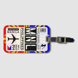 Para Maletas Etiqueta de equipaje de Manila en Filipinas