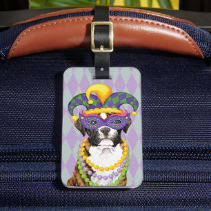 Para Maletas Etiqueta de equipaje de Mardi Gras Boxer