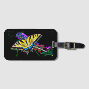 Para Maletas Etiqueta de equipaje de mariposa