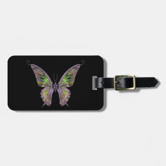 Para Maletas Etiqueta de equipaje de mariposa colorida personal