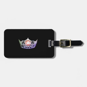 Para Maletas Etiqueta de equipaje de Miss América Multi Silver 