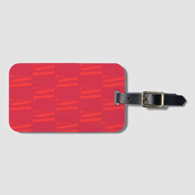 Para Maletas Etiqueta de equipaje de MM (Anverso horizontal)