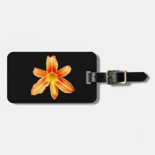 Para Maletas Etiqueta de equipaje de naranja Tiger Lily