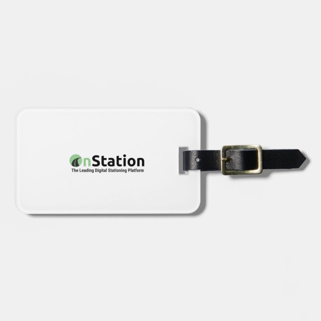 Para Maletas Etiqueta de equipaje de OnStation (Frente Horizontal)