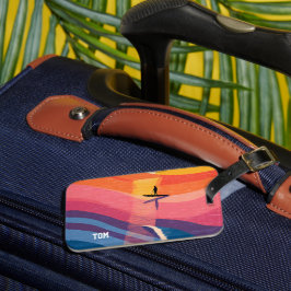 Para Maletas Etiqueta de equipaje de paddle board personalizada