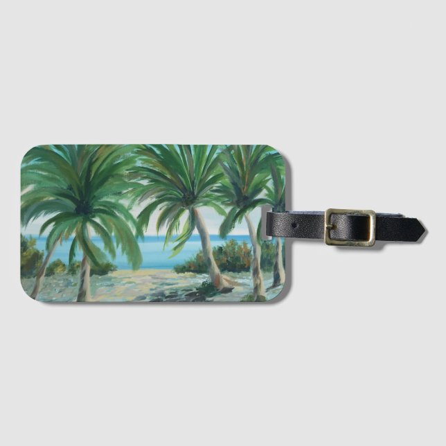Para Maletas Etiqueta de equipaje de Palm Beach (Anverso horizontal)