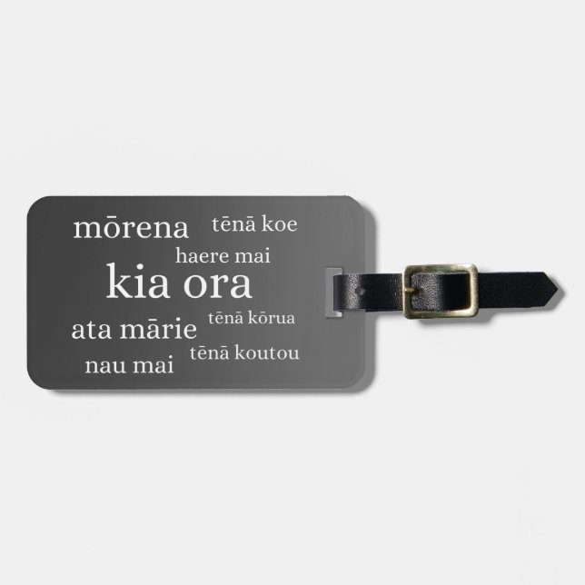 Para Maletas Etiqueta de equipaje de personalizable de Nueva Ze (Frente Horizontal)