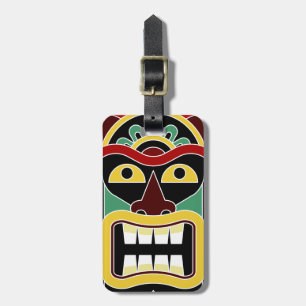 Para Maletas Etiqueta de equipaje de personalizado Tiki Totem 2