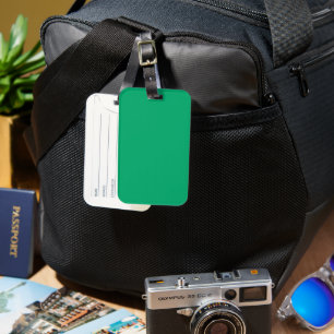 Para Maletas Etiqueta de equipaje de Personalizado verde esmera