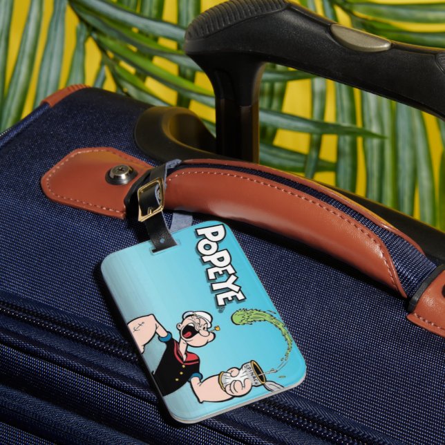Para Maletas Etiqueta de equipaje de Popeye (Anverso In situ 1)