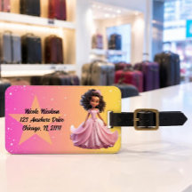 Etiqueta de Equipaje de Princesa