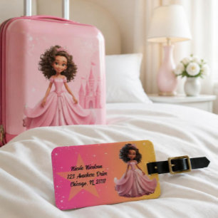 Para Maletas Etiqueta de Equipaje de Princesa