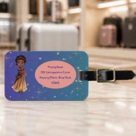 Para Maletas Etiqueta de equipaje de princesa africana