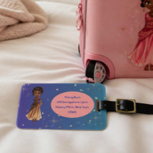 Para Maletas Etiqueta de equipaje de princesa africana