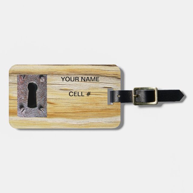 Para Maletas Etiqueta de equipaje de propiedad (Frente Horizontal)