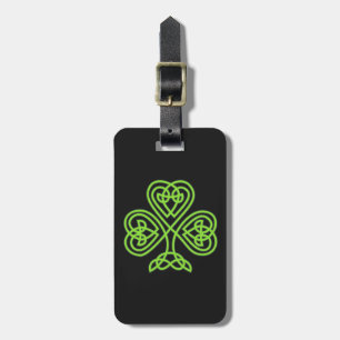 Para Maletas Etiqueta de equipaje de Shamrock Clover del Día de