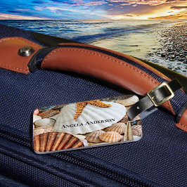 Para Maletas Etiqueta de equipaje de Starfish Shells Beach