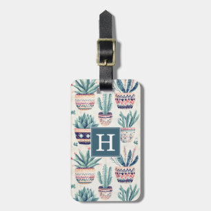 Para Maletas Etiqueta de equipaje de suculentas y cactus boho