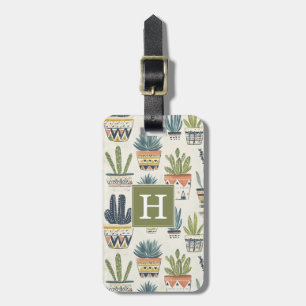 Para Maletas Etiqueta de equipaje de suculentas y cactus boho
