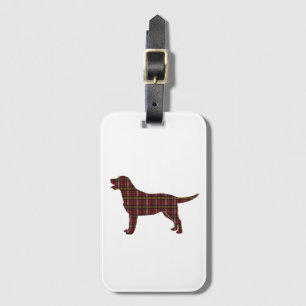 Para Maletas Etiqueta de equipaje de Tartan Plaid Labrador Retr