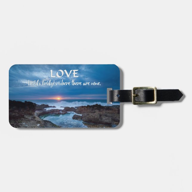 Para Maletas Etiqueta de equipaje de texto del personalizado de (Frente Horizontal)