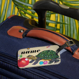 Para Maletas Etiqueta de equipaje de tortuga del niño