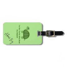 Etiqueta de equipaje de tortuga | Diseño personali