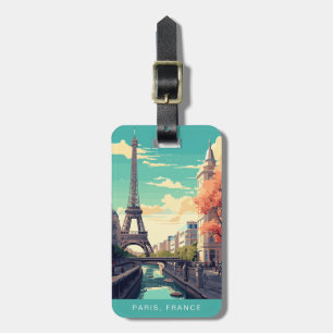 Para Maletas Etiqueta de equipaje de viaje a París Francia