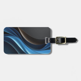 Para Maletas Etiqueta de equipaje de viaje de ondas de medianoc