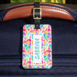 Para Maletas Etiqueta de equipaje de viaje personalizada con di