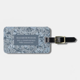 PARA MALETAS ETIQUETA DE EQUIPAJE DE VIAJE : WILLIAM MORRIS : J