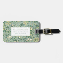 PARA MALETAS ETIQUETA DE EQUIPAJE DE VIAJE : WILLIAM MORRIS : J