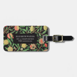 PARA MALETAS ETIQUETA DE EQUIPAJE DE VIAJE : WILLIAM MORRIS : P