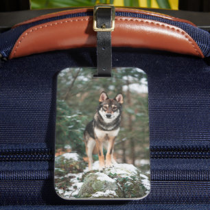 Para Maletas Etiqueta de equipaje de Wolfdog